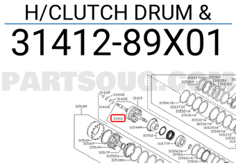 Nissan 3141289X01 H/CLUTCH DRUM