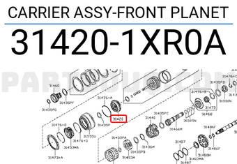 Nissan 314201XR0A CARRIER ASSY-FRONT PLANET