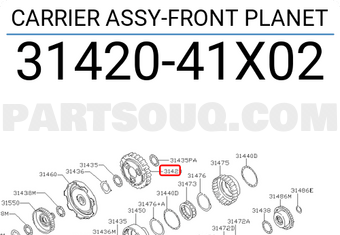 Nissan 3142041X02 CARRIER ASSY-FRONT PLANET