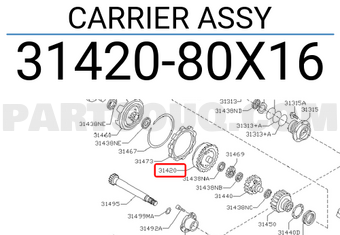 Nissan 3142080X16 CARRIER ASSY