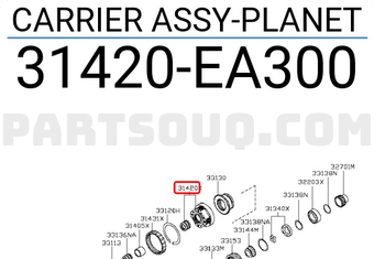 Nissan 31420EA300 CARRIER ASSY-PLANET