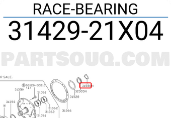 Nissan 3142921X04 RACE-BEARING