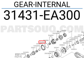 Nissan 31431EA300 GEAR-INTERNAL