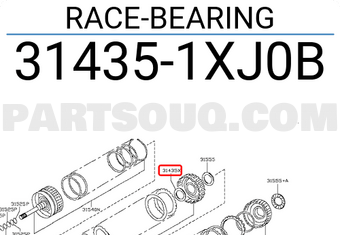 Nissan 314351XJ0B RACE-BEARING