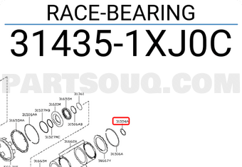 Nissan 314351XJ0C RACE-BEARING