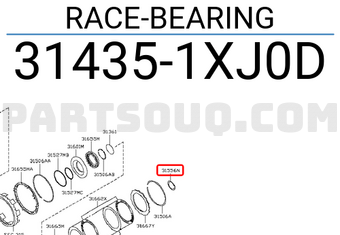 Nissan 314351XJ0D RACE-BEARING