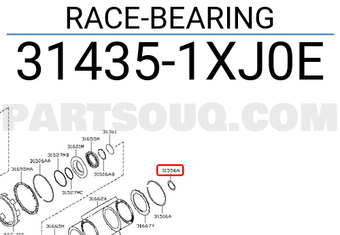 Nissan 314351XJ0E RACE-BEARING