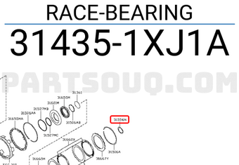 Nissan 314351XJ1A RACE-BEARING