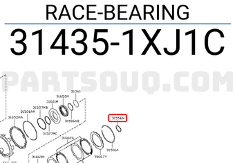 Nissan 314351XJ1C RACE-BEARING