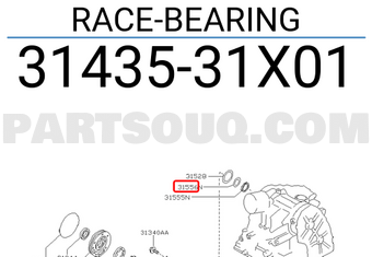 Nissan 3143531X01 RACE-BEARING