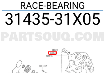 Nissan 3143531X05 RACE-BEARING