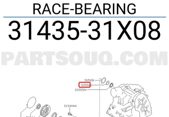 Nissan 3143531X08 RACE-BEARING