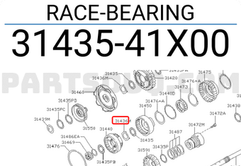 Nissan 3143541X00 RACE-BEARING