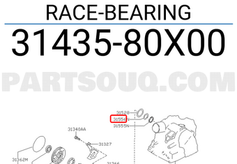 Nissan 3143580X00 RACE-BEARING