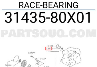Nissan 3143580X01 RACE-BEARING