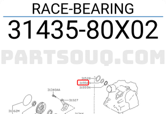 Nissan 3143580X02 RACE-BEARING