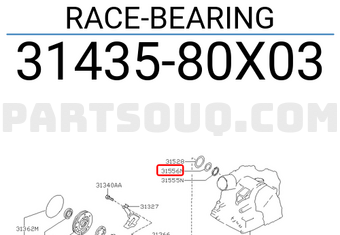 Nissan 3143580X03 RACE-BEARING