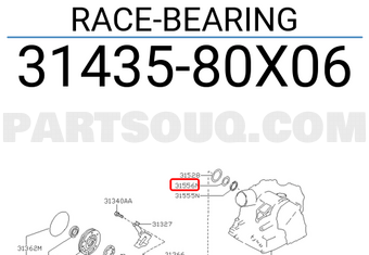 Nissan 3143580X06 RACE-BEARING
