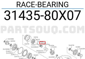 Nissan 3143580X07 RACE-BEARING