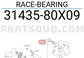 Nissan 3143580X09 RACE-BEARING