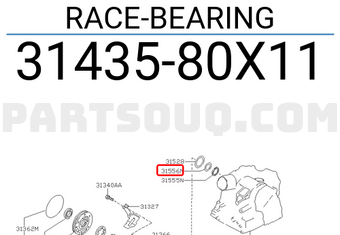 Nissan 3143580X11 RACE-BEARING