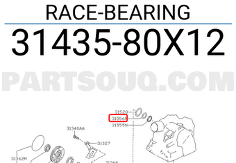 Nissan 3143580X12 RACE-BEARING