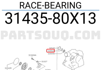 Nissan 3143580X13 RACE-BEARING