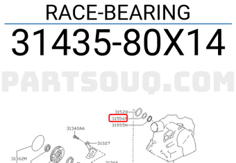 Nissan 3143580X14 RACE-BEARING