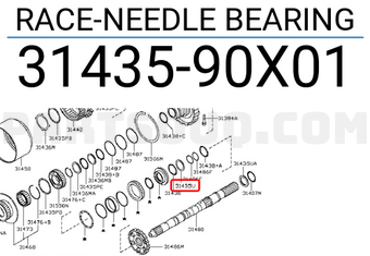 Nissan 3143590X01 RACE-NEEDLE BEARING
