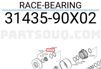 Nissan 3143590X02 RACE-BEARING
