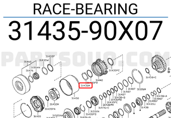 Nissan 3143590X07 RACE-BEARING