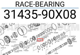 Nissan 3143590X08 RACE-BEARING
