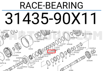 Nissan 3143590X11 RACE-BEARING