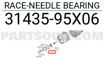 Nissan 3143595X06 RACE-NEEDLE BEARING