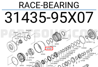 Nissan 3143595X07 RACE-BEARING