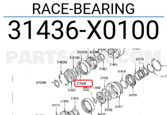Nissan 31436X0100 RACE-BEARING