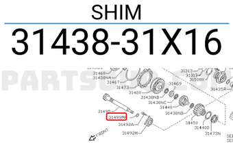 Nissan 3143831X16 SHIM