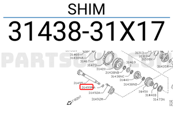Nissan 3143831X17 SHIM