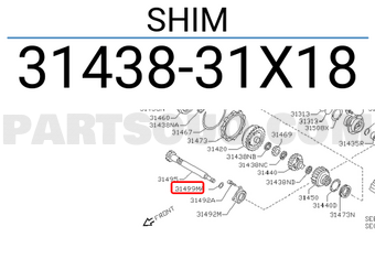 Nissan 3143831X18 SHIM