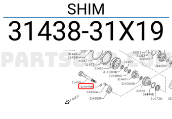Nissan 3143831X19 SHIM