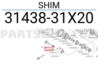 Nissan 3143831X20 SHIM