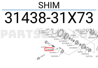 Nissan 3143831X73 SHIM