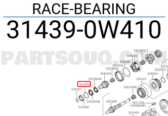 Nissan 314390W410 RACE-BEARING