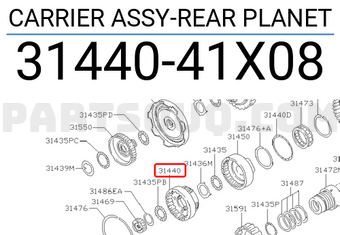 Nissan 3144041X08 CARRIER ASSY-REAR PLANET