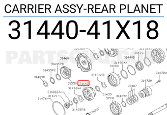Nissan 3144041X18 CARRIER ASSY-REAR PLANET