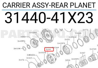 Nissan 3144041X23 CARRIER ASSY-REAR PLANET