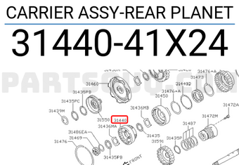 Nissan 3144041X24 CARRIER ASSY-REAR PLANET