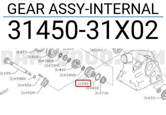 Nissan 3145031X02 GEAR ASSY-INTERNAL