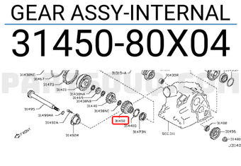 Nissan 3145080X04 GEAR ASSY-INTERNAL