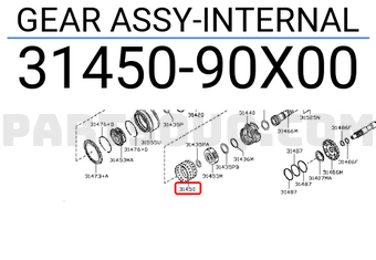 Nissan 3145090X00 GEAR ASSY-INTERNAL